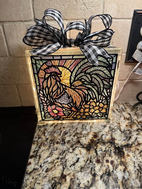 Glass Block With Patch