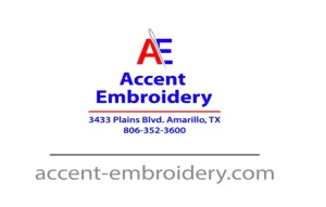 Contact Accent Embroidery today Contact Accent Embroidery today