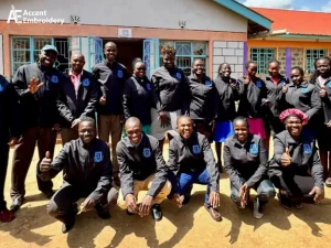 Employees wearing a screen printed uniform in Amarillo